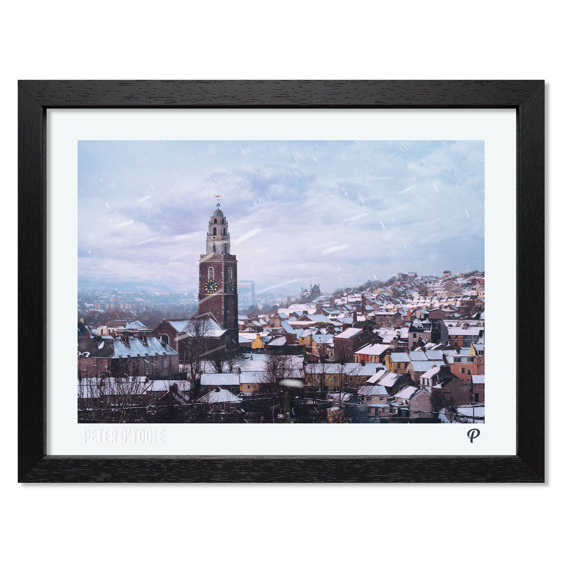 Christmas Bells Print (Landscape Framed)