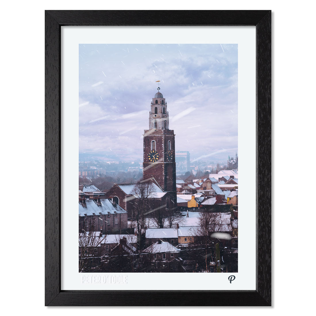 Christmas Bells Print (Portrait Framed)