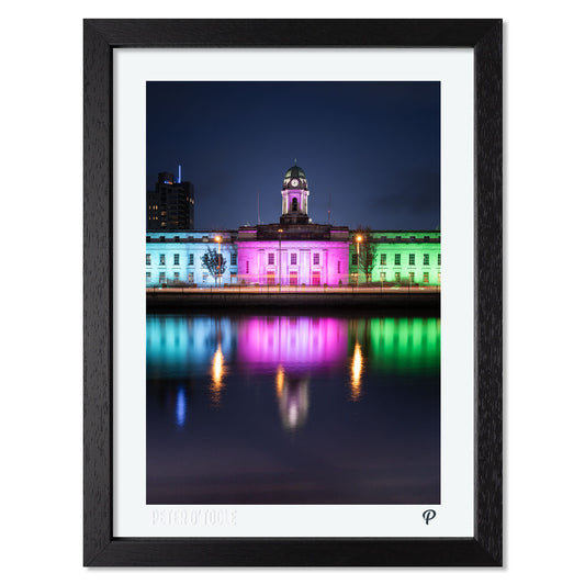 Cork City Hall for Metastatic Breast Cancer Awareness Day Print