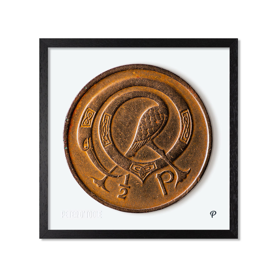 Half Penny Coin Print (Framed)