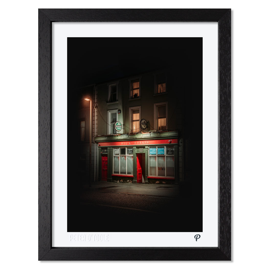 Mick Burke's Pub Print (Framed)