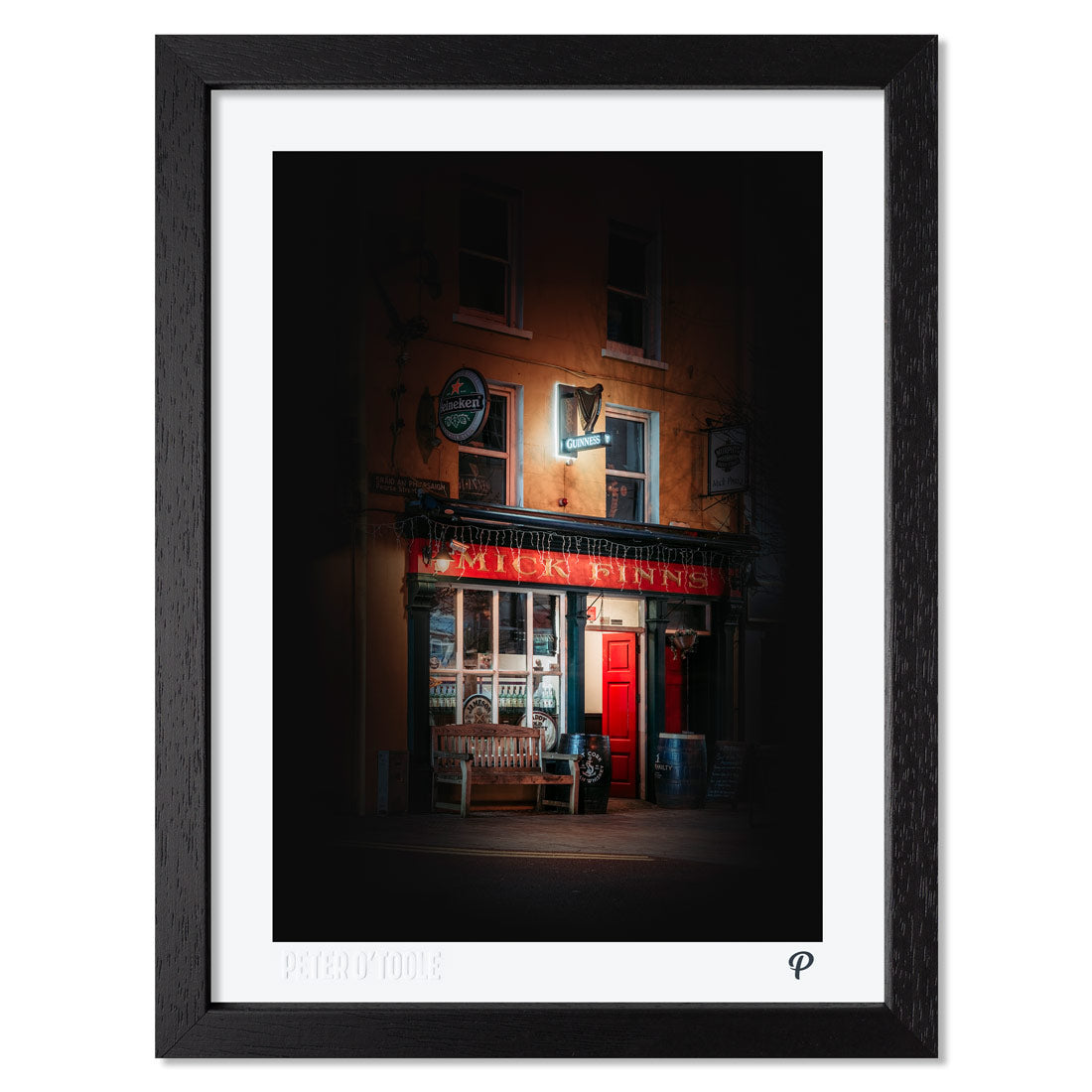 Mick Finns Pub Print (Framed)