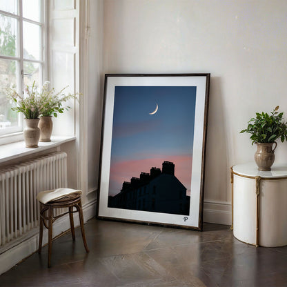 New Moon Over St.Lukes Print