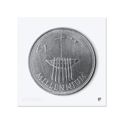 One Pound Millennium Edition Coin Print