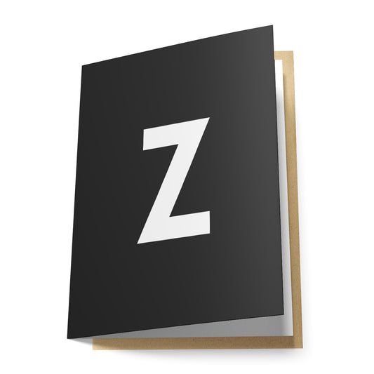 Z Greeting Card