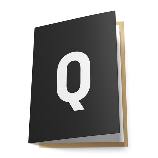 Q Greeting Card