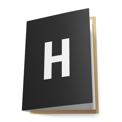 H Greeting Card