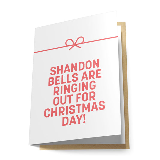 Shandon Bells are Ringing Out for Christmas Day Greeting Card