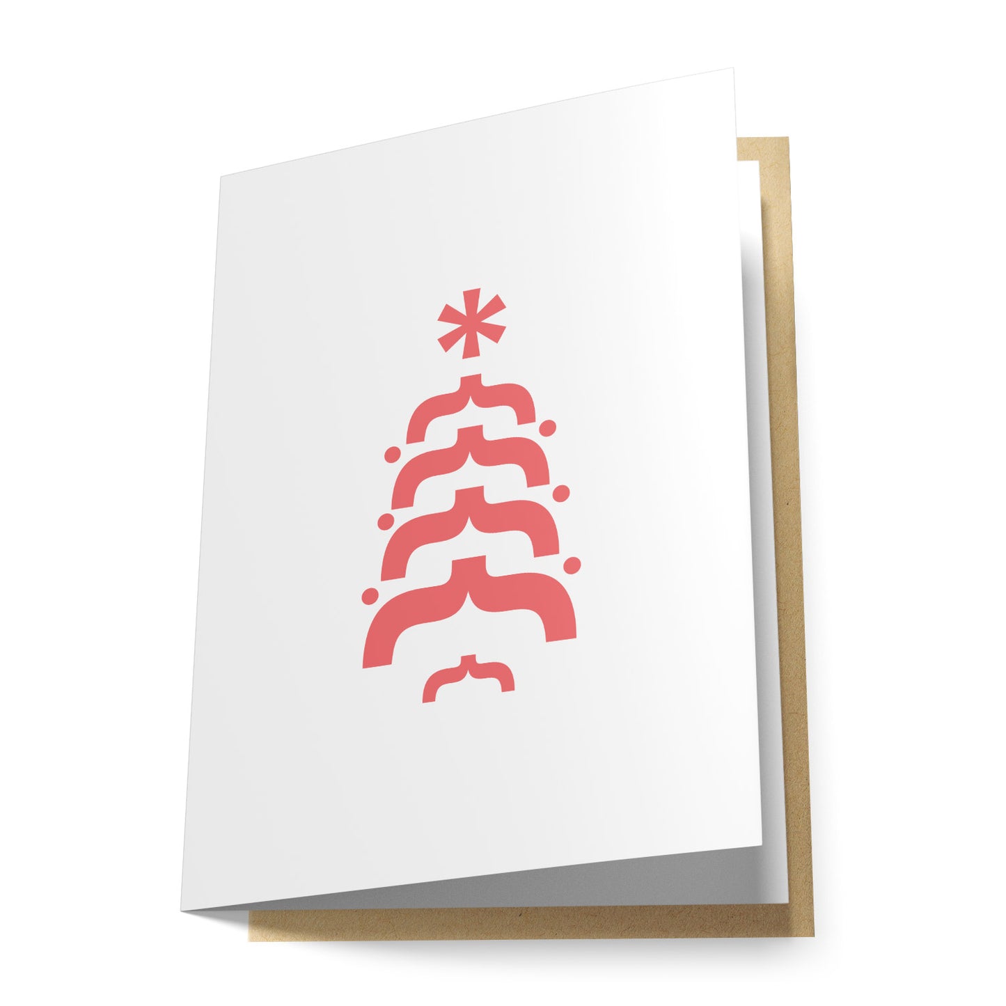 Typographic Christmas Tree Greeting Card