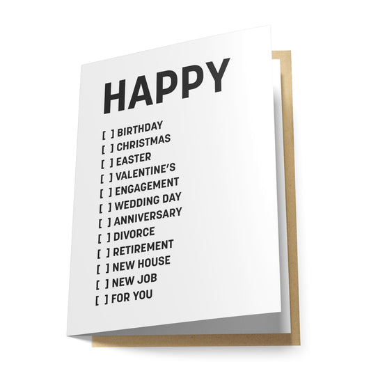 Happy... Greeting Card