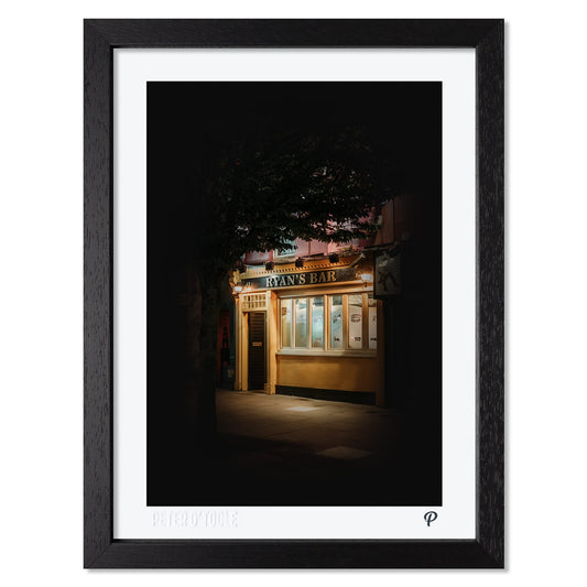 Ryan's Bar Pub Print (Framed)