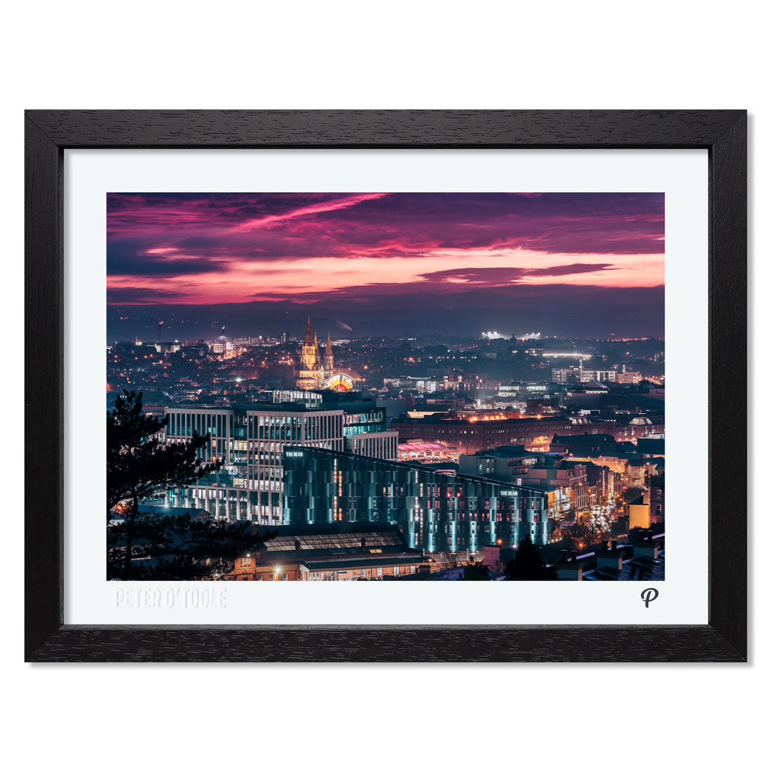 Smouldering Sunset Print 2021 (Landscape Framed)