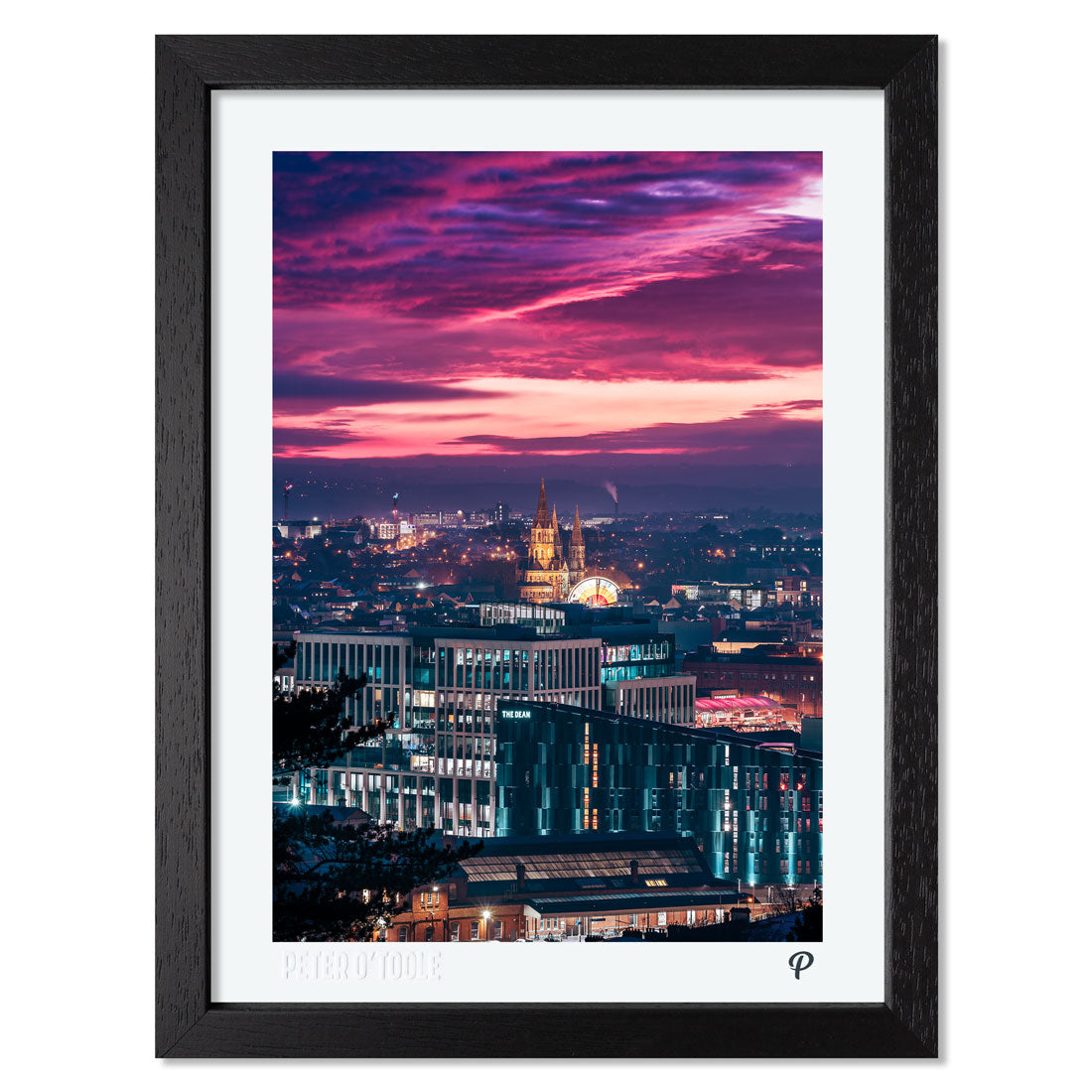 Smouldering Sunset Print 2021 (Portrait Framed)