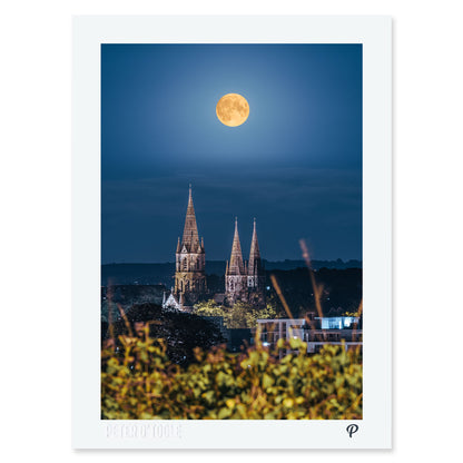 Supermoon Over St. Fin Barre's Cathedral Print