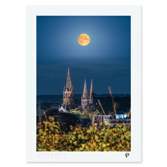 Supermoon Over St. Fin Barre's Cathedral Print