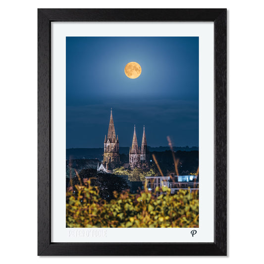 Supermoon Over St. Fin Barre's Cathedral Print (Framed)