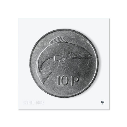 10p Salmon Original Coin Print