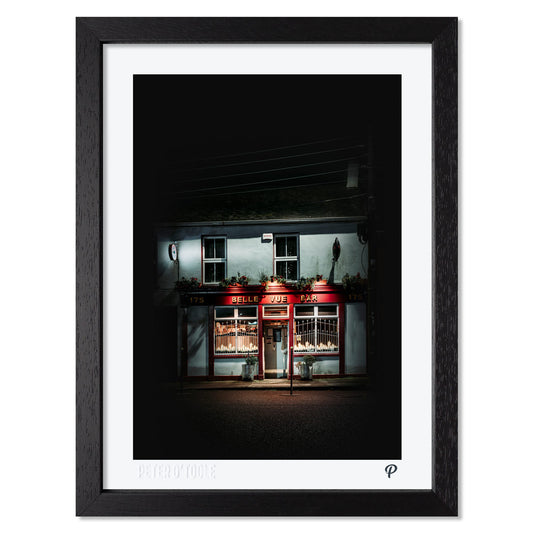 The Belle Vue Pub Print (Framed)