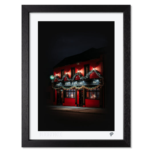 The Local Bar Pub Print (Framed)