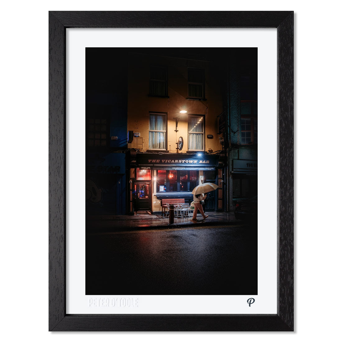 The Vicarstown Bar Pub Print (Framed)