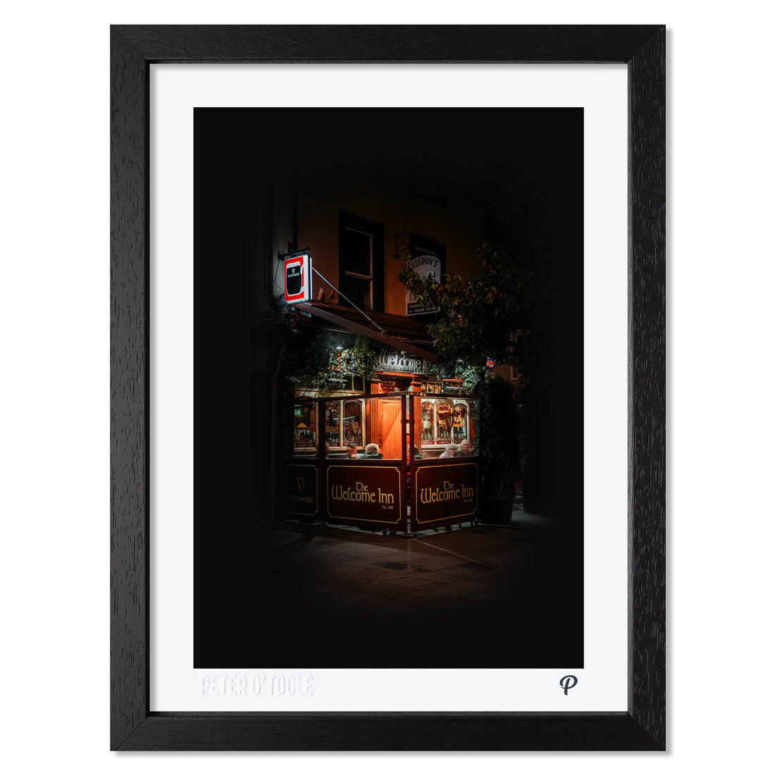 The Welcome Inn Pub Print (Framed)