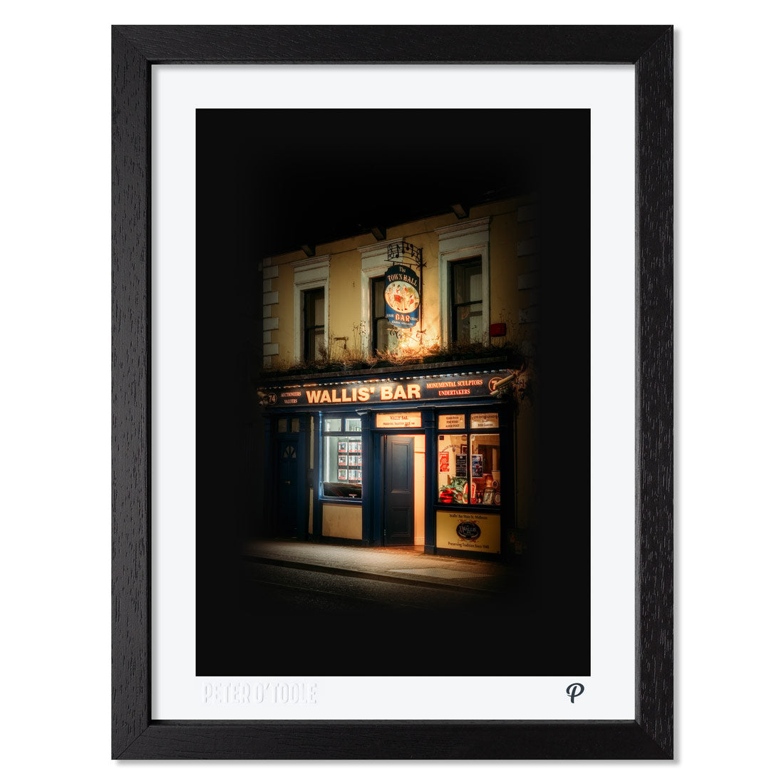 Wallis' Bar Pub Print (Framed)