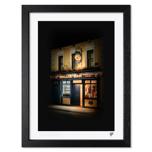 Wallis' Bar Pub Print (Framed)